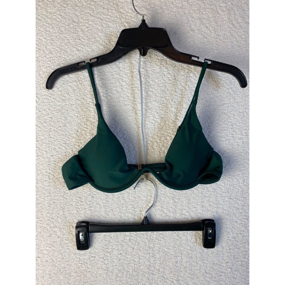 3 for $15 Bikini Bathing Suit Top Dark Green Size Small NWOT